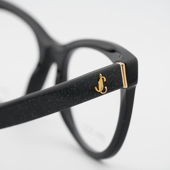 Jimmy Choo JC276 0NS8 00 Eyeglasses Black Glitter 52mm Rectangle Frame - Picture 5 of 10